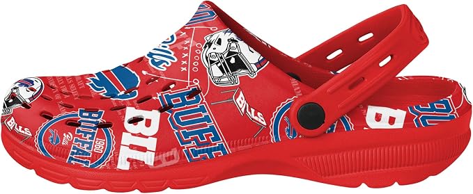 FOCO Arizona Cardinals NFL Mens Historic Print Clog with Strap